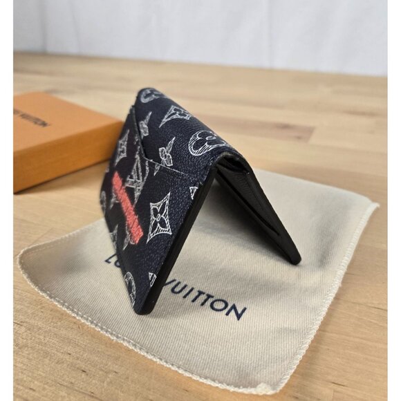 Louis Vuitton Rare Upside Down "LV" Pocket Organizer Wallet - Picture 6 of 9